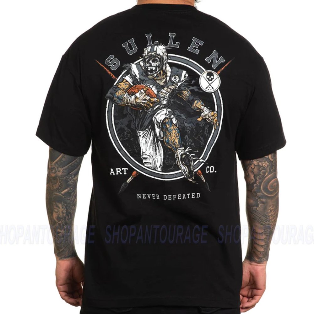 Sullen Art Collective Never Defeated Standard SCM5886 Short Sleeve Men`s T-shirt